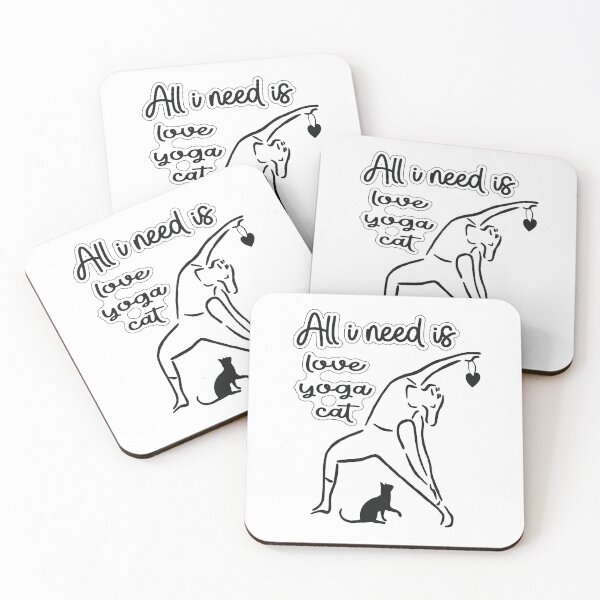Item preview,  All i need is love and yoga and cat  designed and sold by fricostyle.