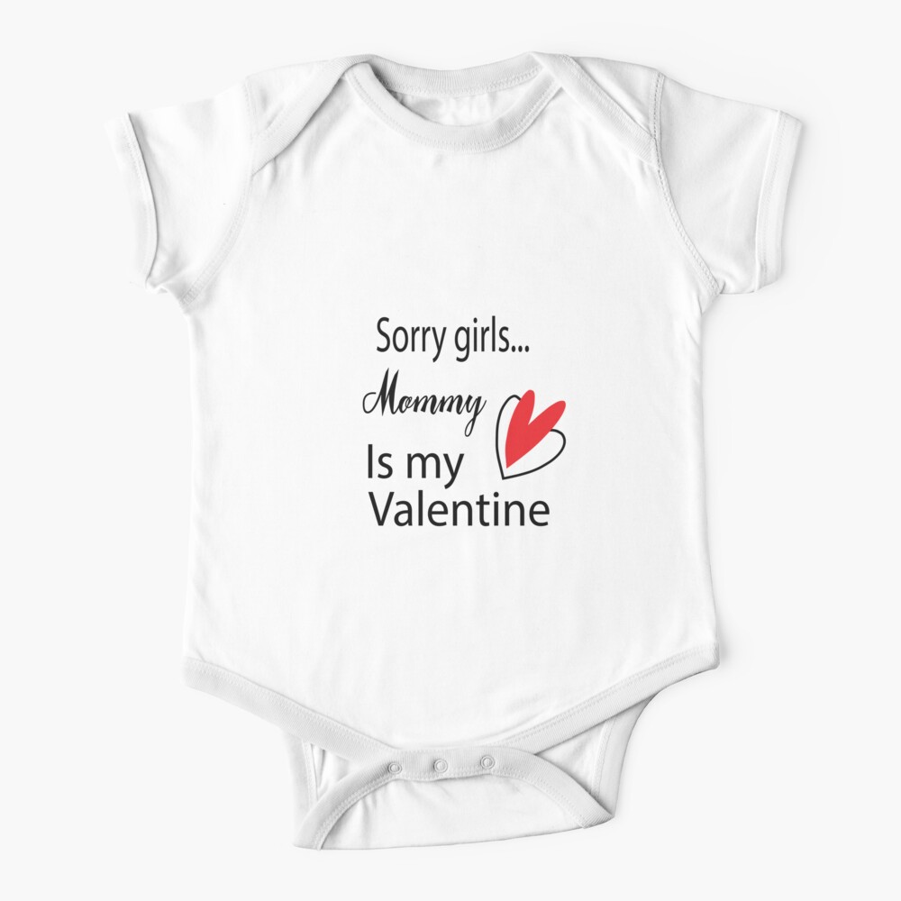 Sorry Gents Daddy is my Valentine Girls Baby Grow Sleepsuit