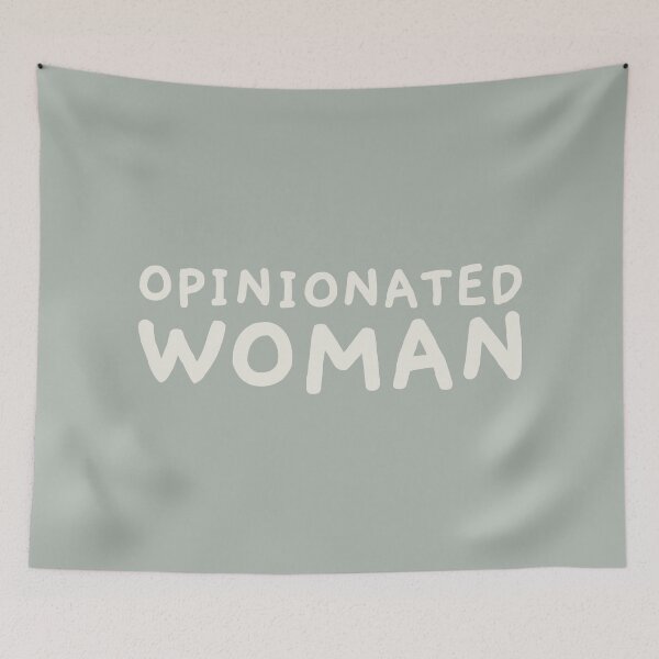 Item preview, Opinionated Woman, Feminist Saying designed and sold by Artestygraphic.