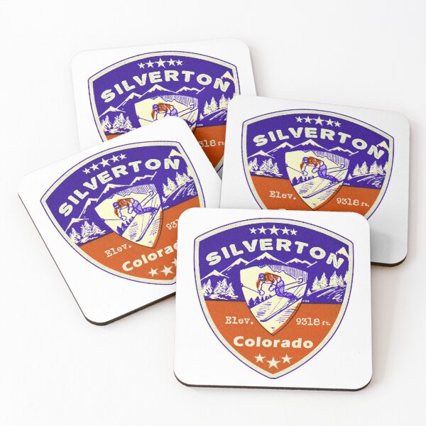 Item preview, Silverton Colorado Skiing Ski Mountains Skier designed and sold by DESTINATIONS DECAL.