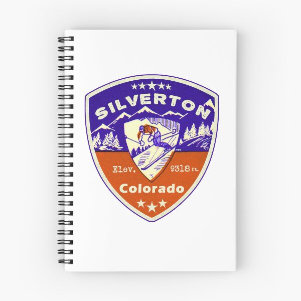 Item preview, Silverton Colorado Skiing Ski Mountains Skier designed and sold by DESTINATIONS DECAL.