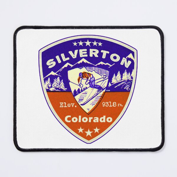 Item preview, Silverton Colorado Skiing Ski Mountains Skier designed and sold by DESTINATIONS DECAL.