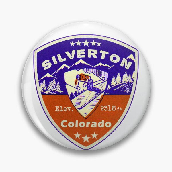 Item preview, Silverton Colorado Skiing Ski Mountains Skier designed and sold by DESTINATIONS DECAL.