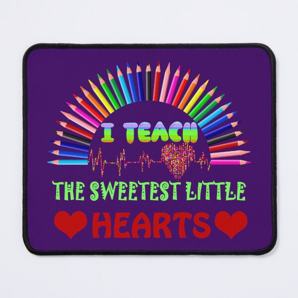 Item preview, I Teach The Sweetest Little Hearts, Rainbow Teacher Valentines Day designed and sold by ESAMSTORE.