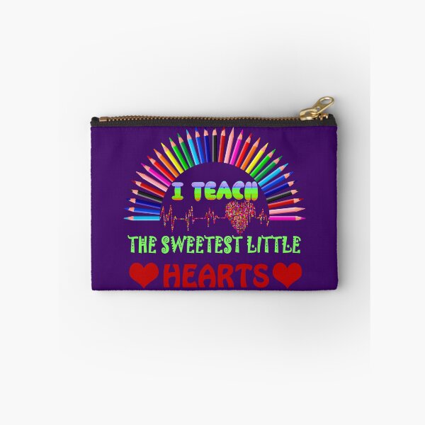 Item preview, I Teach The Sweetest Little Hearts, Rainbow Teacher Valentines Day designed and sold by ESAMSTORE.