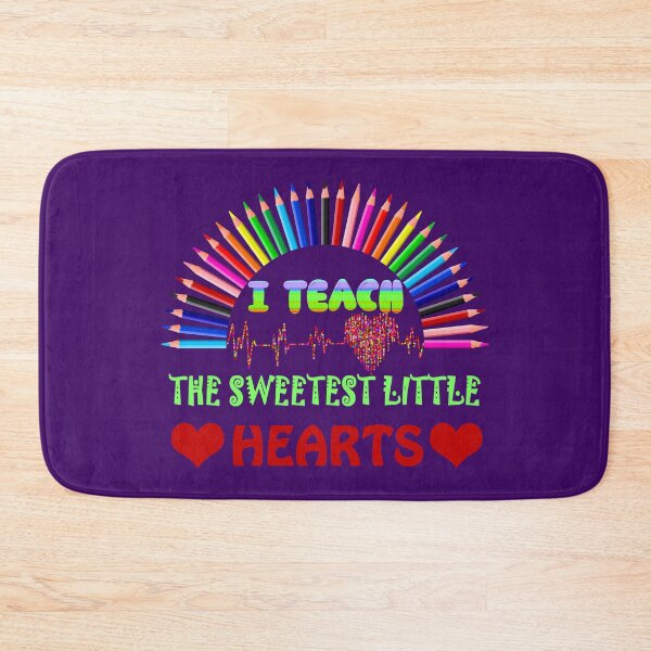 Item preview, I Teach The Sweetest Little Hearts, Rainbow Teacher Valentines Day designed and sold by ESAMSTORE.