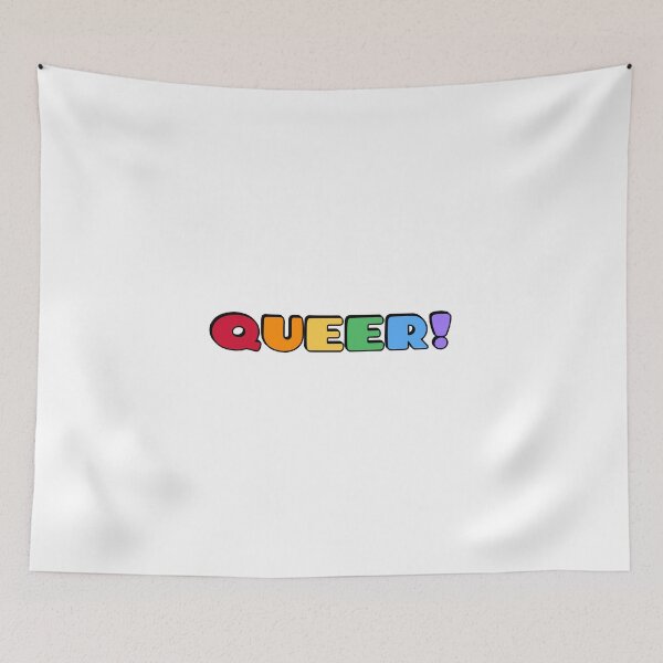 Item preview, QUEER rainbow colors designed and sold by Inspirationmotivation.