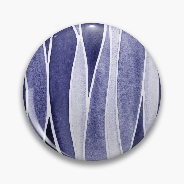 Item preview, Waterfall Abstract Art In Blue Purple Very Peri Abstract Wavy Line Decor II designed and sold by Irina Sztukowski.