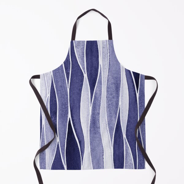 Item preview, Waterfall Abstract Art In Blue Purple Very Peri Abstract Wavy Line Decor II designed and sold by Irina Sztukowski.