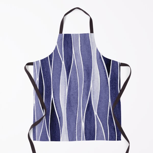 Item preview, Waterfall Abstract Art In Blue Purple Very Peri Abstract Wavy Line Decor III designed and sold by Irina Sztukowski.