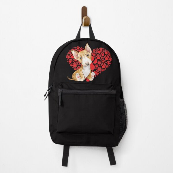 Item preview, My Valentine has 4 Paws- My Dog is my Valentine-Happiness is my dog- American Bull terrier-brown designed and sold by Mumzy2many.