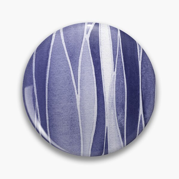 Item preview, Waterfall Abstract Art In Blue Purple Very Peri Abstract Wavy Line Decor IV designed and sold by Irina Sztukowski.