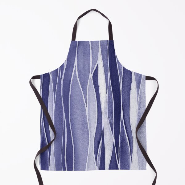 Item preview, Waterfall Abstract Art In Blue Purple Very Peri Abstract Wavy Line Decor IV designed and sold by Irina Sztukowski.