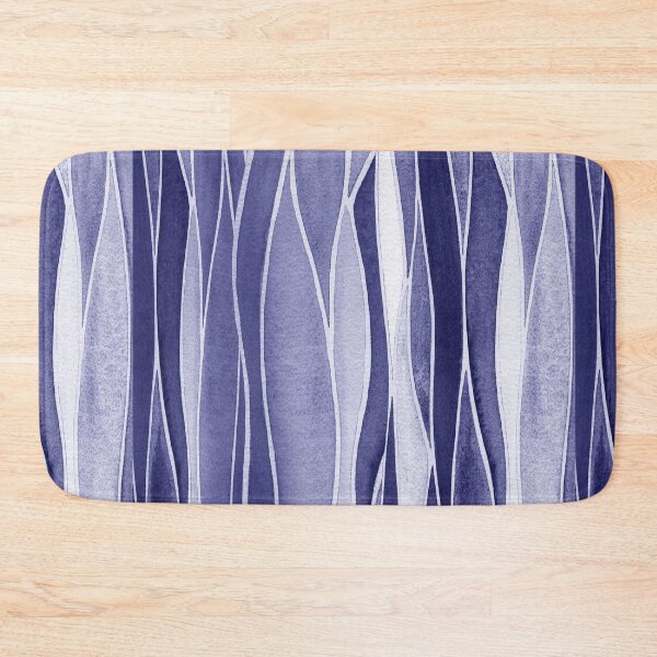 Item preview, Waterfall Abstract Art In Blue Purple Very Peri Abstract Wavy Line Decor IV designed and sold by Irina Sztukowski.