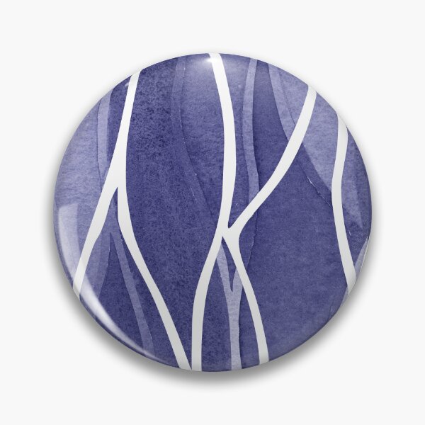 Item preview, Waterfall Abstract Art In Blue Purple Very Peri Abstract Wavy Line Decor V designed and sold by Irina Sztukowski.