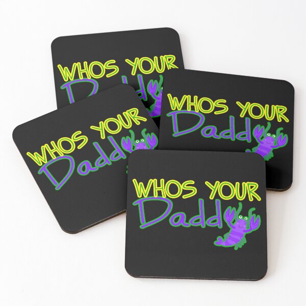 Item preview, Whos your DADDY? Funny MARDI GRAS - laissez le bon temps rouler - PARTY crayfish designed and sold by originalsusie.