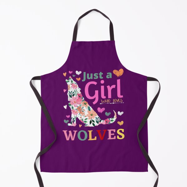 Item preview, Just a Girl Who Loves Wolves Floral Howling Watercolor Wolf designed and sold by NOorYES.