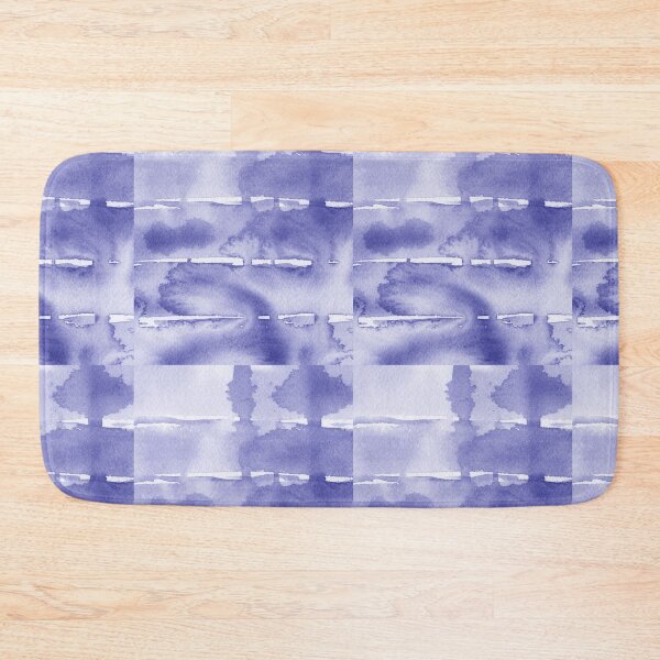 Item preview, Watercolor Waterfall Abstract Art In Blue Purple Very Peri Line Decor IV designed and sold by Irina Sztukowski.
