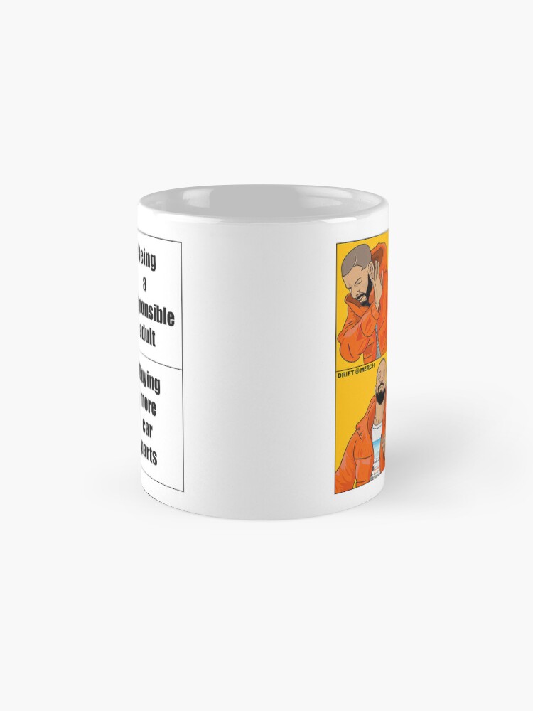 Thumbnail 4 of 6, Coffee Mug, Responsible Adult Buying More Car Parts Funny Meme designed and sold by driftmerch.
