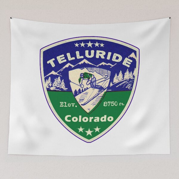 Item preview, Telluride Colorado Skiing Ski Mountains Skier designed and sold by DESTINATIONS DECAL.