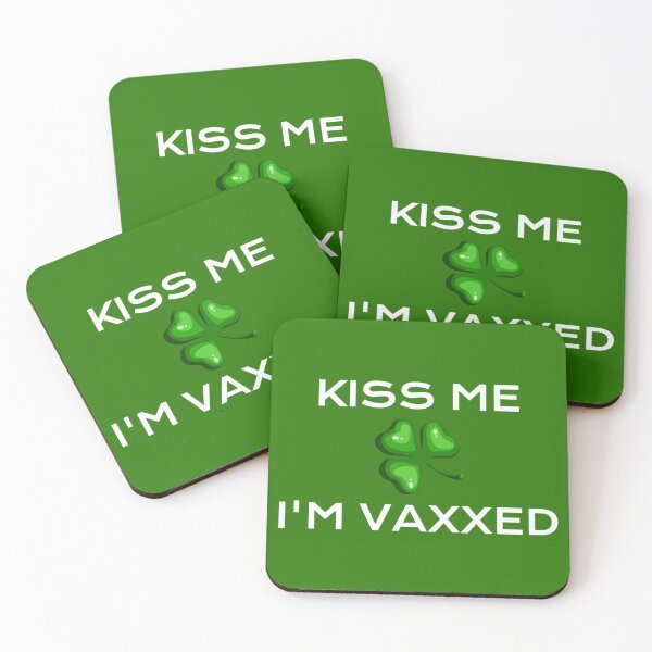 Item preview, Kiss Me I'm Vaxxed Funny St Patrick's Day designed and sold by CuddleStore.