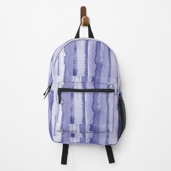 Item preview, Watercolor Waterfall Abstract Art In Blue Purple Very Peri Line Decor VI designed and sold by Irina Sztukowski.