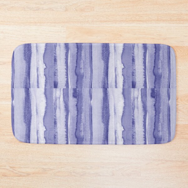 Item preview, Watercolor Waterfall Abstract Art In Blue Purple Very Peri Line Decor VI designed and sold by Irina Sztukowski.