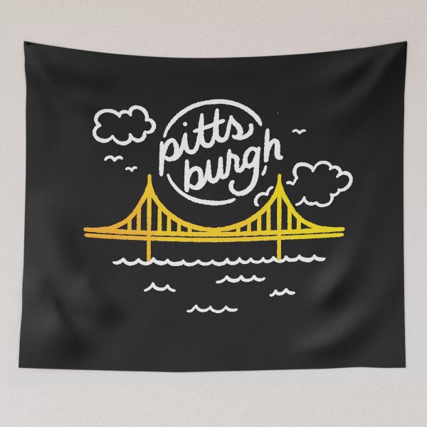 Item preview, Pittsburgh Yellow Bridge designed and sold by polliadesign.