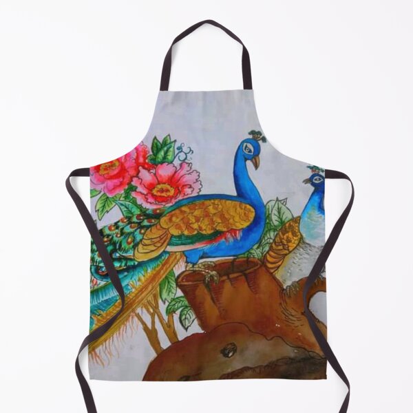 Item preview, Sketch design of peacock pair sitting on a trunk designed and sold by VIVEK KUMAR RAI.