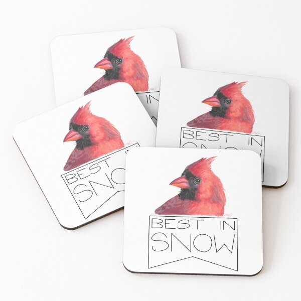 Item preview, Best in Snow (Northern Cardinal) designed and sold by LauraWolfArtist.