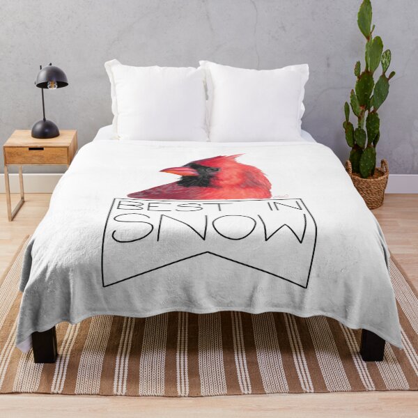 Item preview, Best in Snow (Northern Cardinal) designed and sold by LauraWolfArtist.