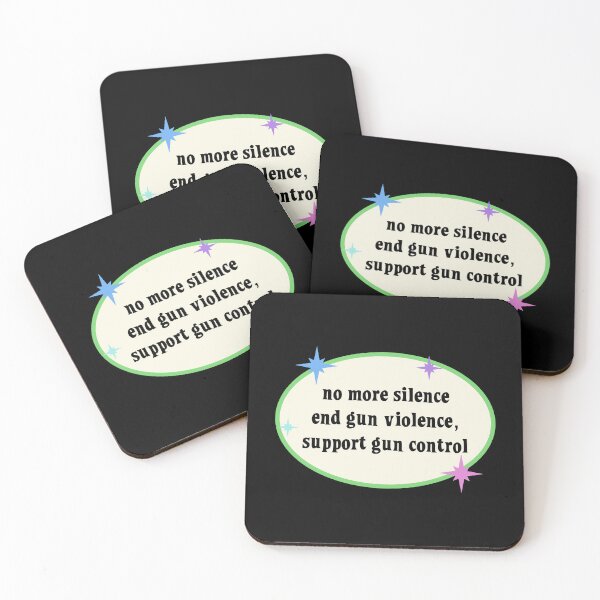 Item preview, No More Silence End Gun Violence - Support Gun Control designed and sold by Picket Club.