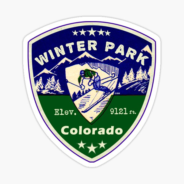 Colorado Winter Park Ski Resort New Redesigned Logo Stickers Winter ...