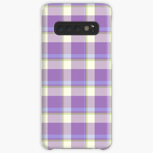 Lavender Tartan Design by Julie Everhart Samsung Galaxy Snap Case