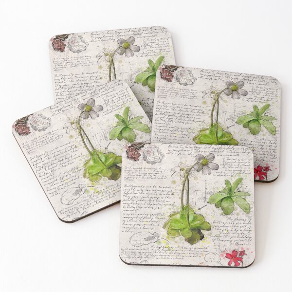 Item preview, Butterwort Botanical Poster designed and sold by Elvenwings.