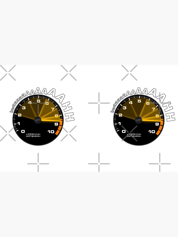 Thumbnail 6 of 6, Coffee Mug, BWAAAH Racing Tachometer Funny Car Enthusiast Revving Heart designed and sold by driftmerch.