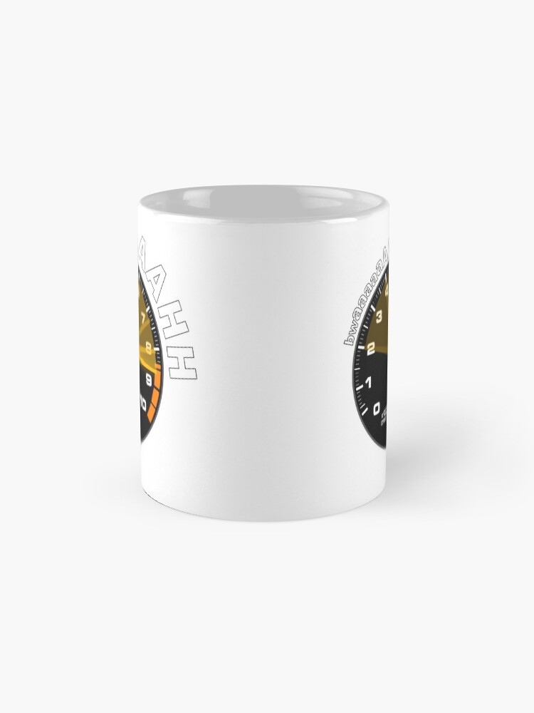 Thumbnail 4 of 6, Coffee Mug, BWAAAH Racing Tachometer Funny Car Enthusiast Revving Heart designed and sold by driftmerch.