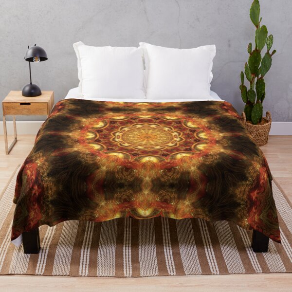 Item preview, 12-point mandala in gold, red, and umber designed and sold by effervescence.