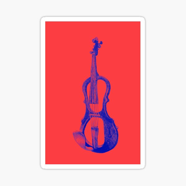 Item preview, Drawing of electric violin. Illustration.  designed and sold by oanaunciuleanu.