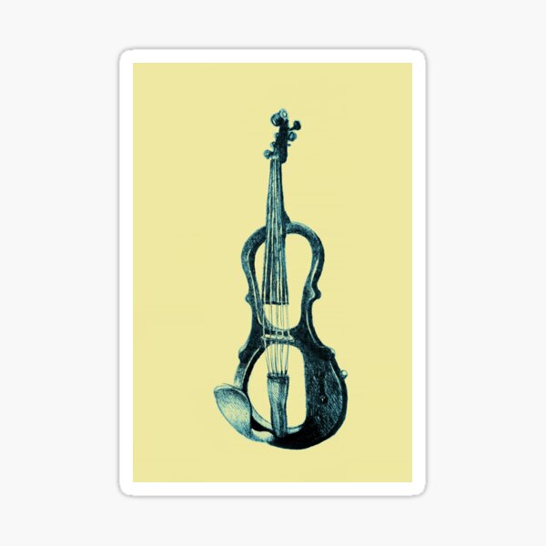 Item preview, Drawing of electric violin. Illustration.  designed and sold by oanaunciuleanu.