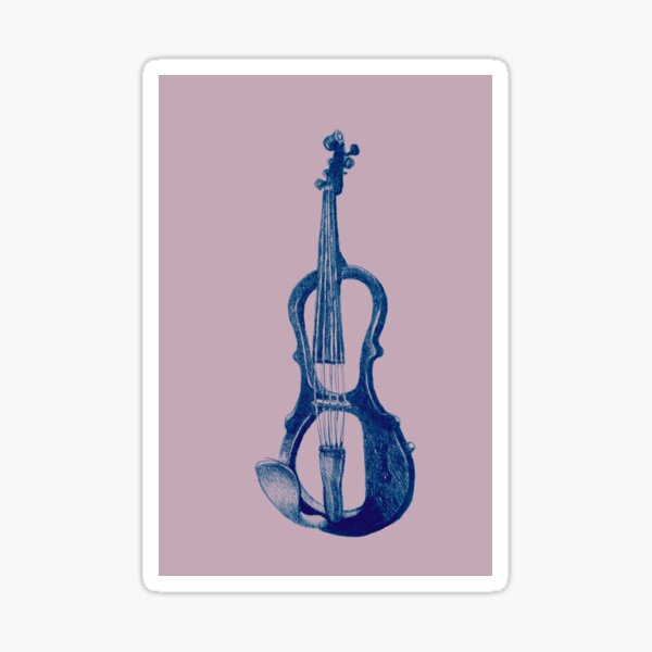 Item preview, Drawing of electric violin. Illustration.  designed and sold by oanaunciuleanu.