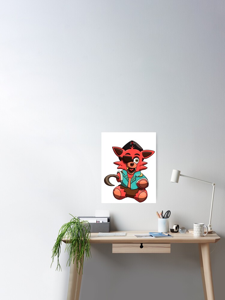 Poster for Sale avec l'œuvre « Peluche Foxy Pirate - FNAF » de l'artiste  orzogallery