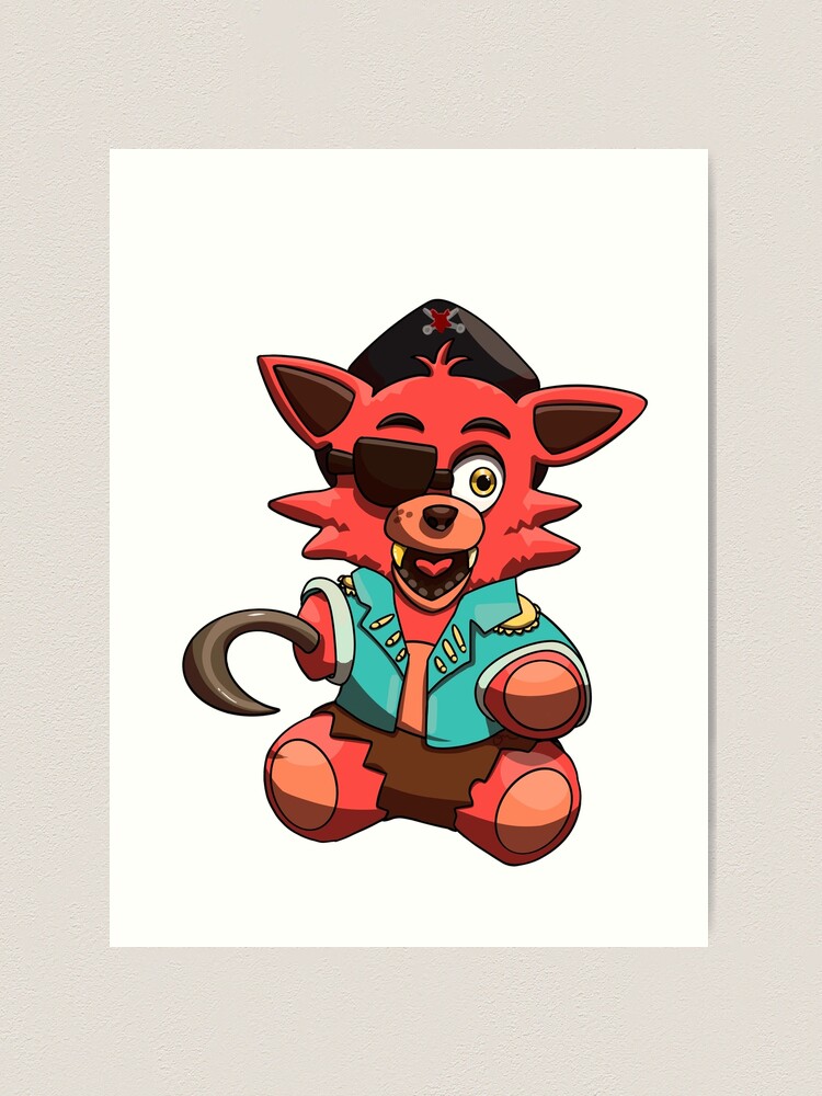 FNAF Foxy the Pirate 5x7in Art Print 