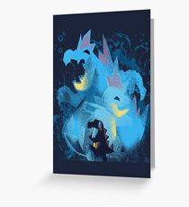 totodile, croconaw and feraligart evolutions cool design Greeting Card