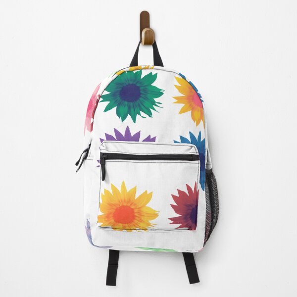 Item preview, Bright and Funky Duo-tone Rainbow Sunflowers designed and sold by MochaMeli.