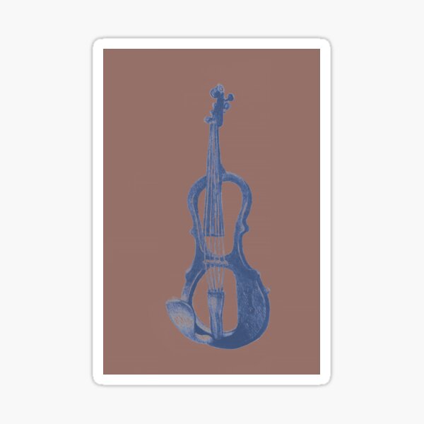 Item preview, Drawing of electric violin. Illustration.  designed and sold by oanaunciuleanu.