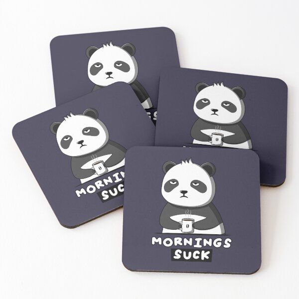 Item preview, Mornings Suck — Funny Panda designed and sold by ttttee.