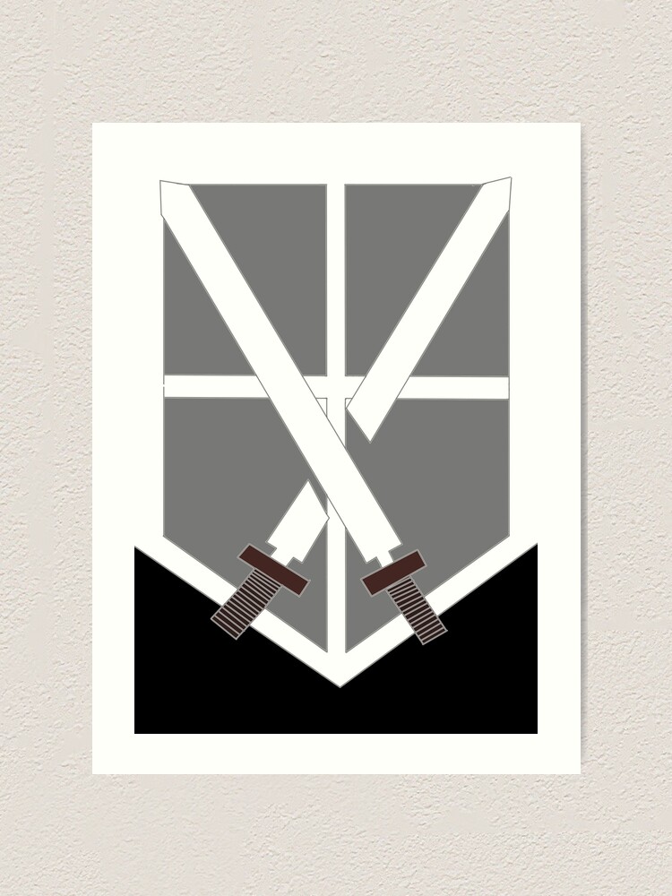 Attack On Titan Trainee Corps Logo Art Print For Sale By