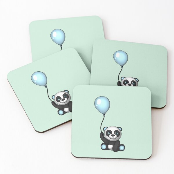 Item preview, Panda With A  Blue Balloon designed and sold by NLDStudios.