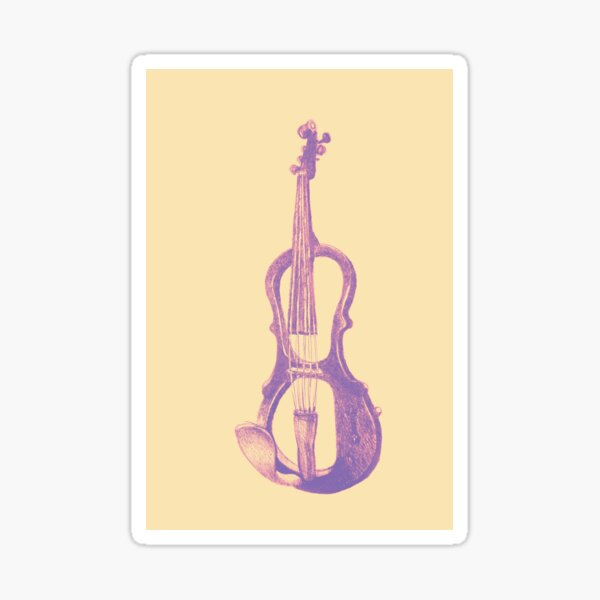 Item preview, Drawing of electric violin. Illustration.  designed and sold by oanaunciuleanu.